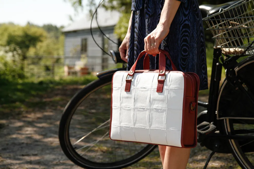 Leather Compact Briefcase