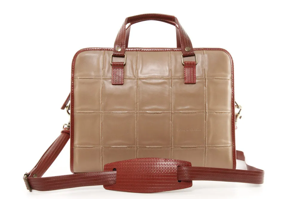 Leather Compact Briefcase