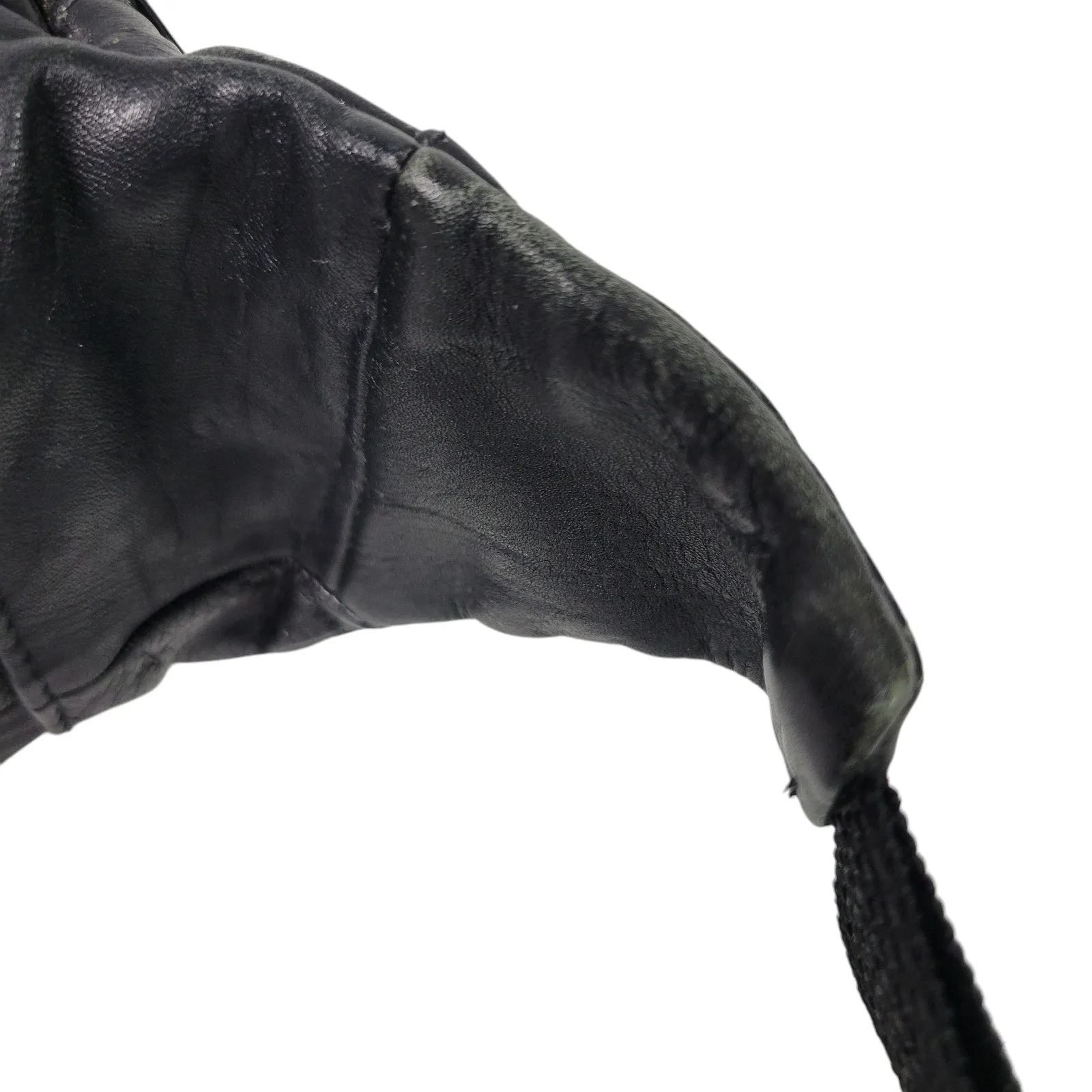 Leather Fanny Pack Black Adjustable Bum Belt Waist Pouch Retro Sling Waist Bag Unisex