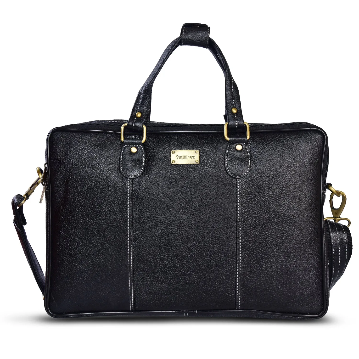 Leather Laptop Bag 36808 (BLACK)