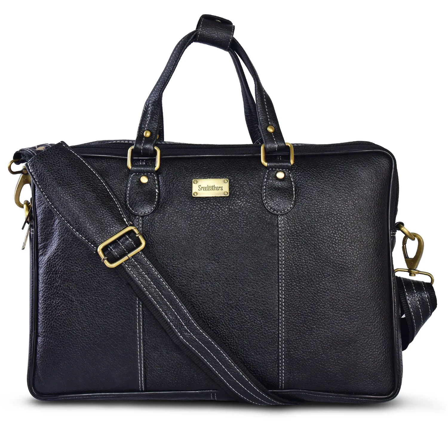 Leather Laptop Bag 36808 (BLACK)