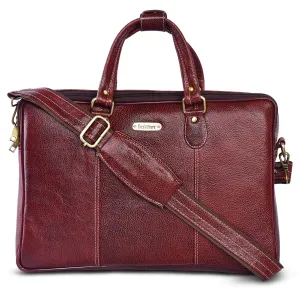 Leather Laptop Bag 36808 (BROWN)