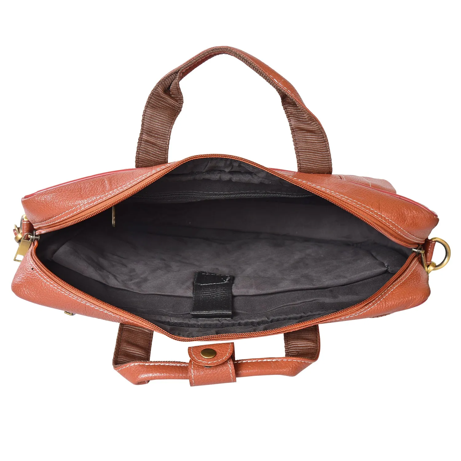 Leather Laptop Bag  998904 (Tan)