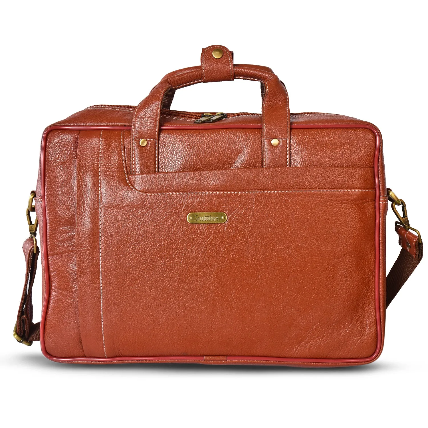 Leather Laptop Bag  998904 (Tan)