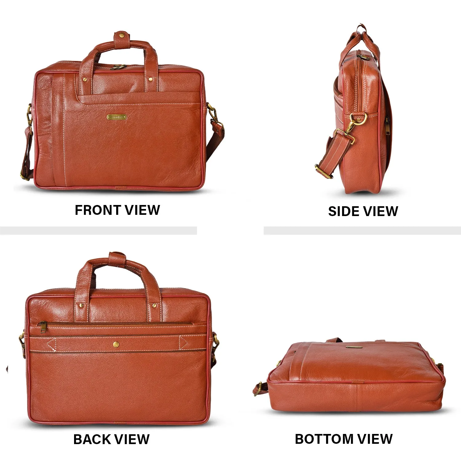 Leather Laptop Bag  998904 (Tan)