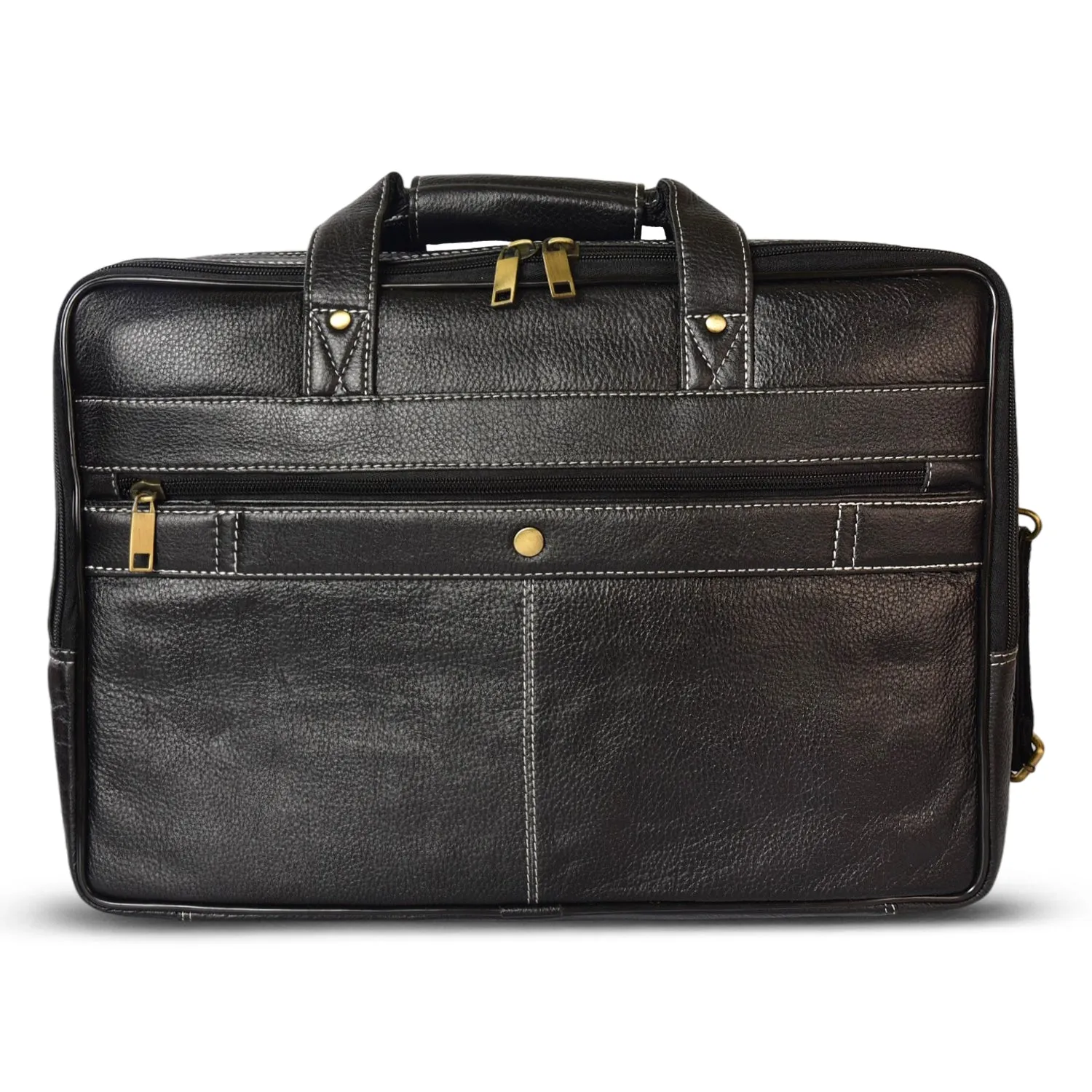 Leather Laptop Bag  998919 (Black)