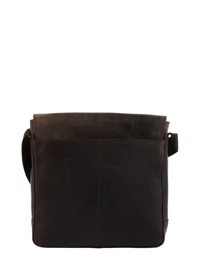 Leather shoulder bag model "Jeremy" Strellson, dark brown