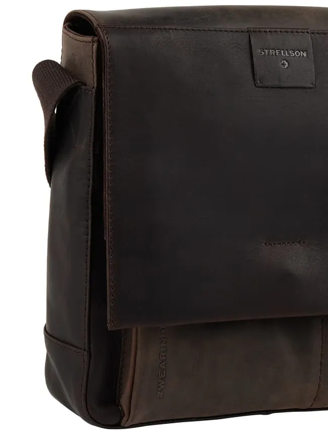 Leather shoulder bag model "Jeremy" Strellson, dark brown