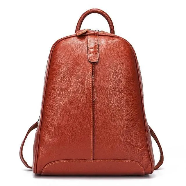 Leather Women Backpack Casual Travel Back Pack Bag Preppy Style Girl's Laptop Schoolbag