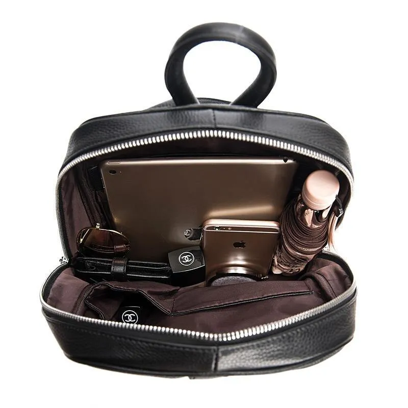 Leather Women Backpack Casual Travel Back Pack Bag Preppy Style Girl's Laptop Schoolbag
