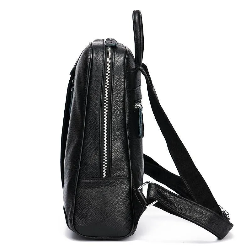 Leather Women Backpack Casual Travel Back Pack Bag Preppy Style Girl's Laptop Schoolbag