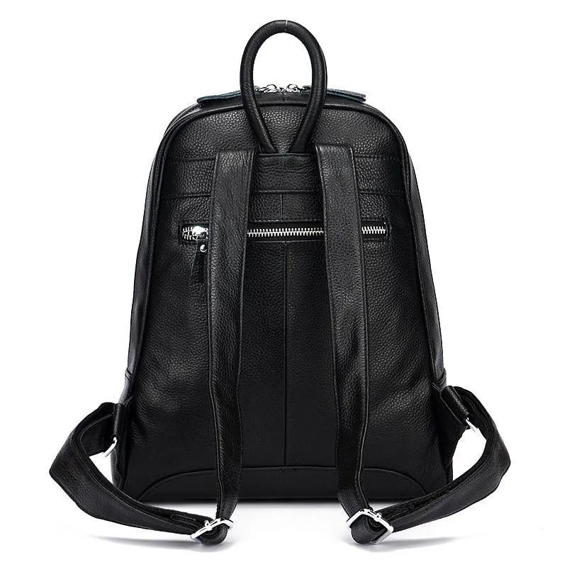 Leather Women Backpack Casual Travel Back Pack Bag Preppy Style Girl's Laptop Schoolbag