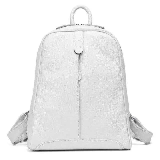 Leather Women Backpack Casual Travel Back Pack Bag Preppy Style Girl's Laptop Schoolbag