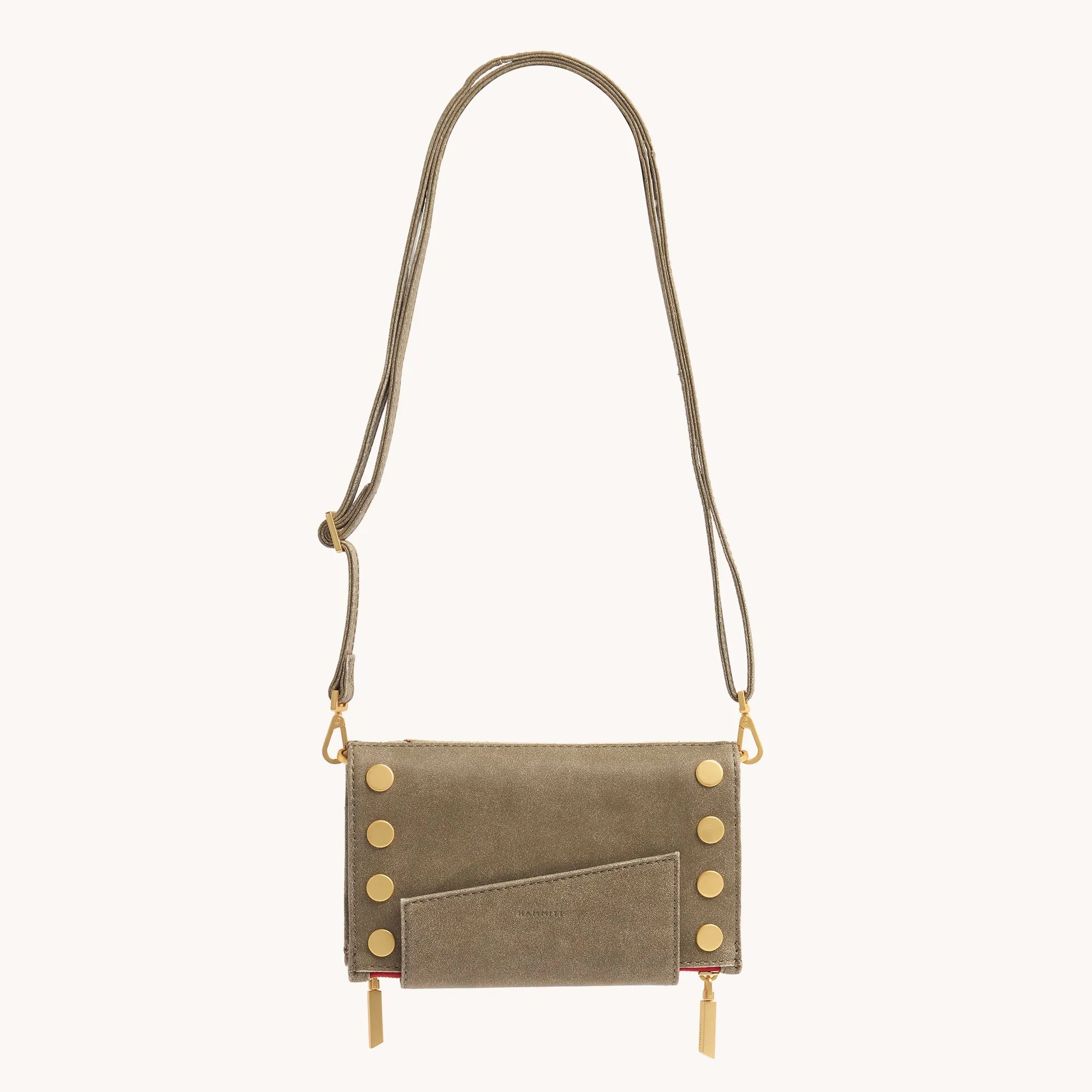 Levy | Pewter/Brushed Gold Red Zip