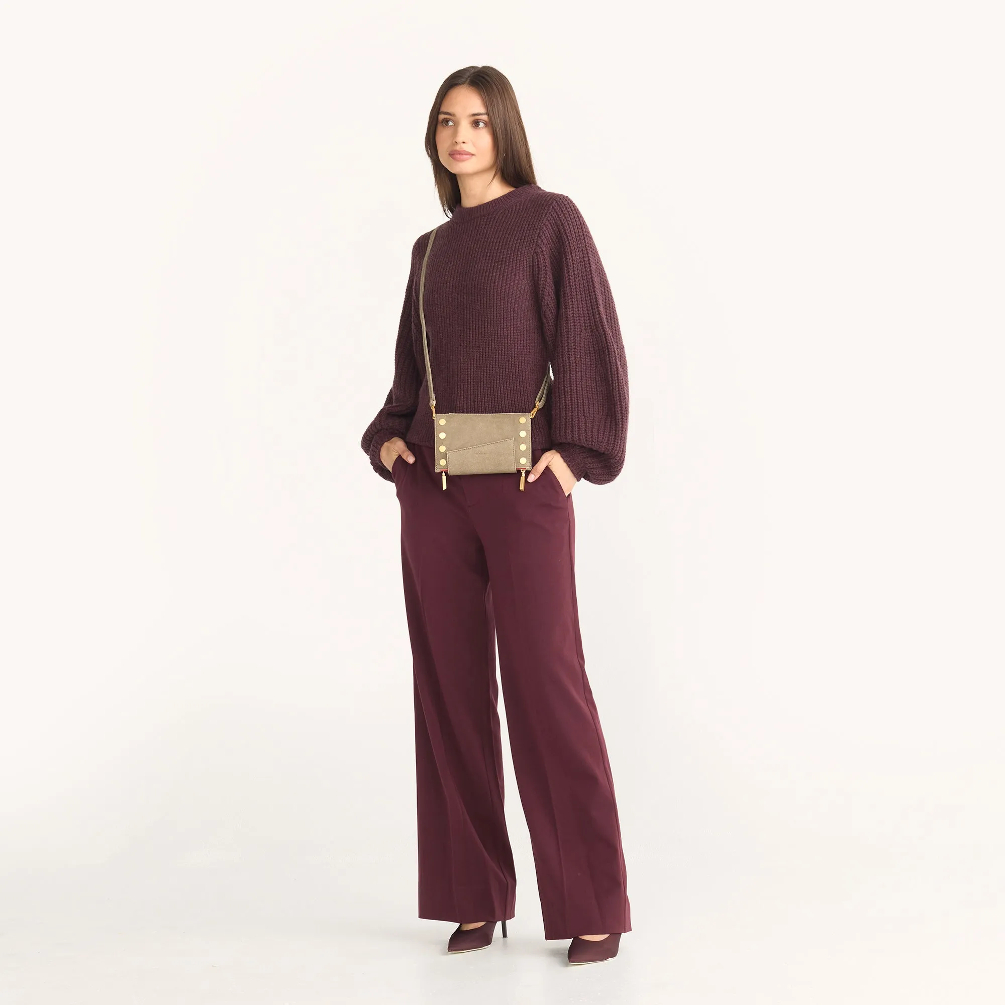 Levy | Pewter/Brushed Gold Red Zip