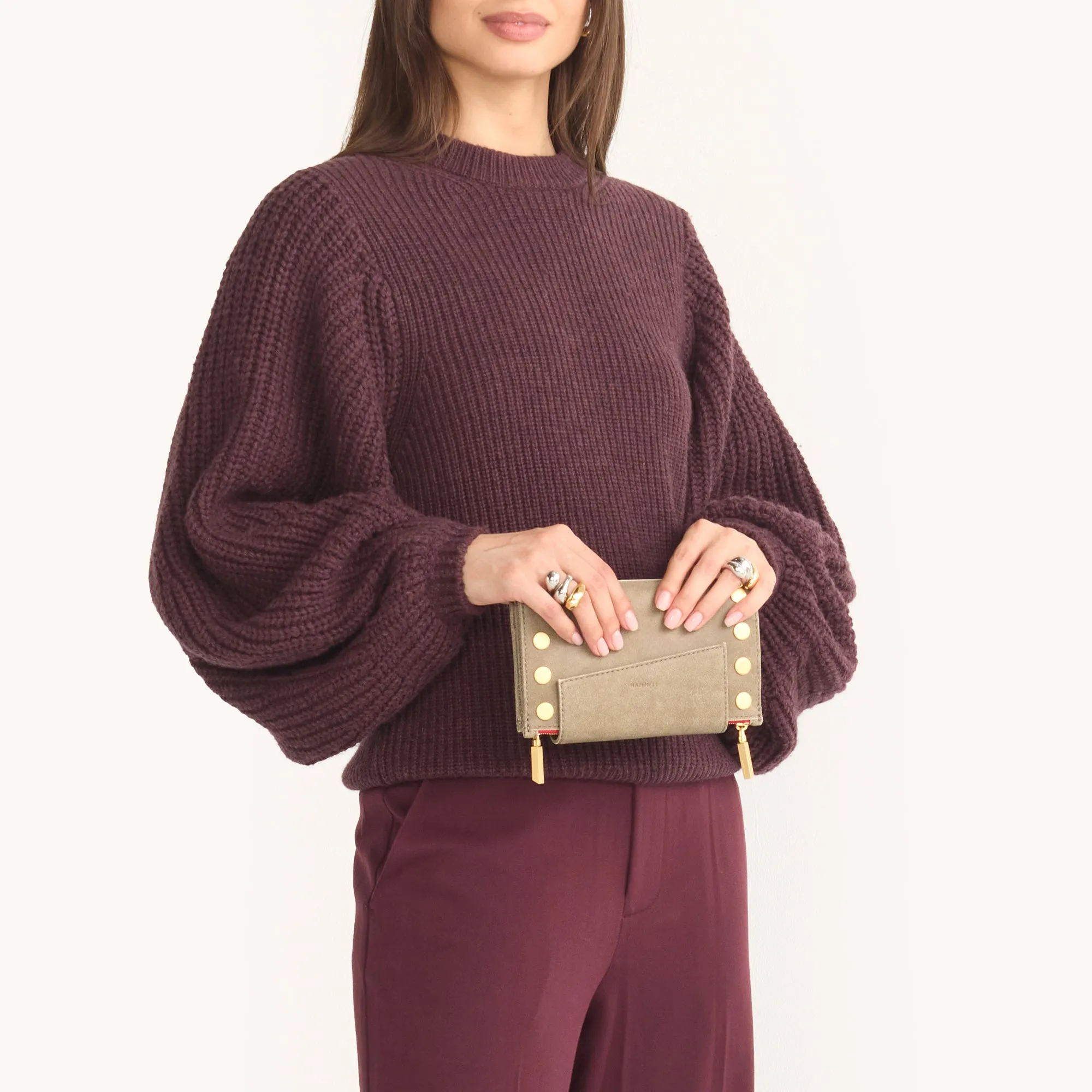 Levy | Pewter/Brushed Gold Red Zip
