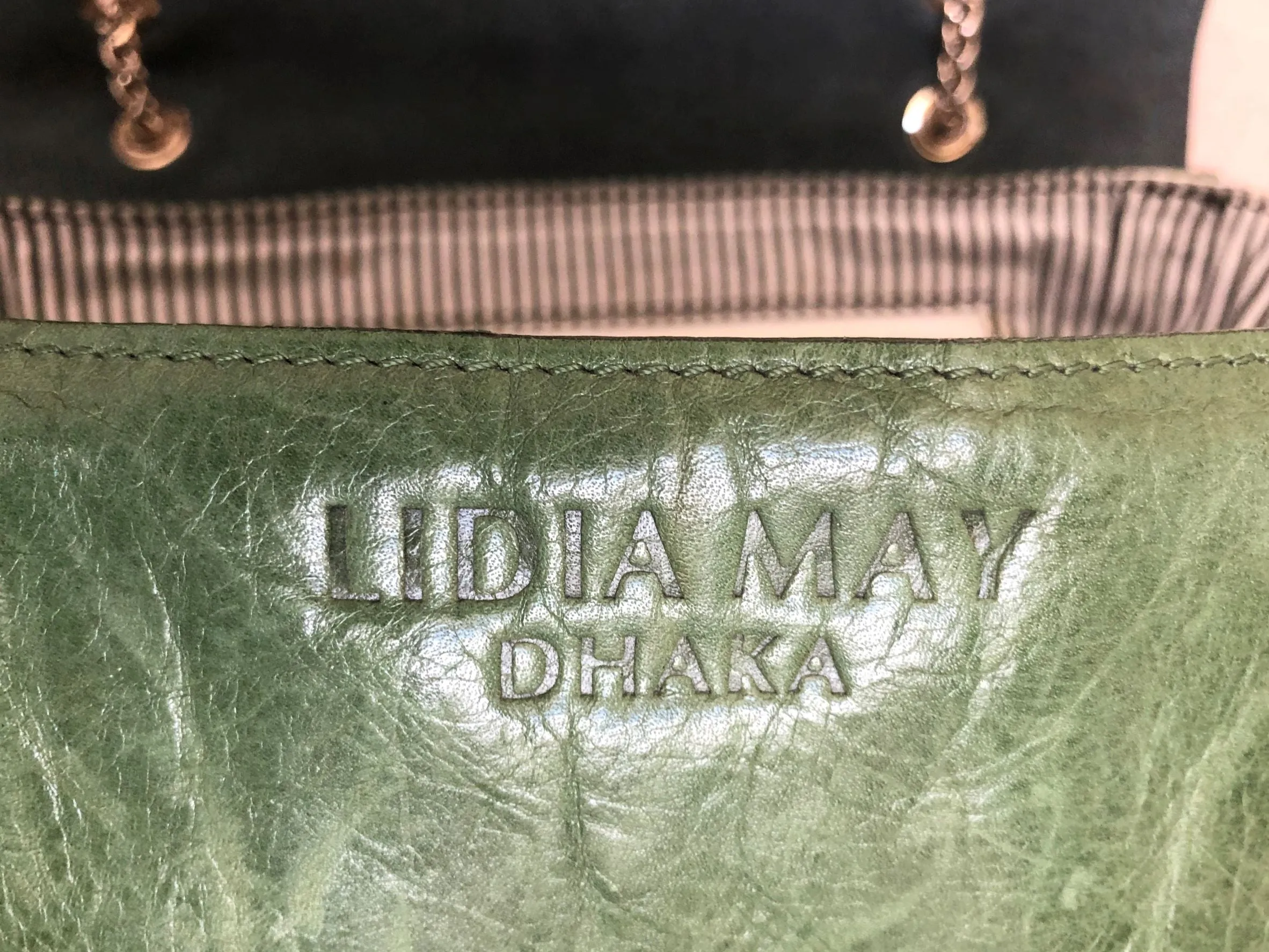 Lidia May Color Block Leather Cross Body Bag - RARE!