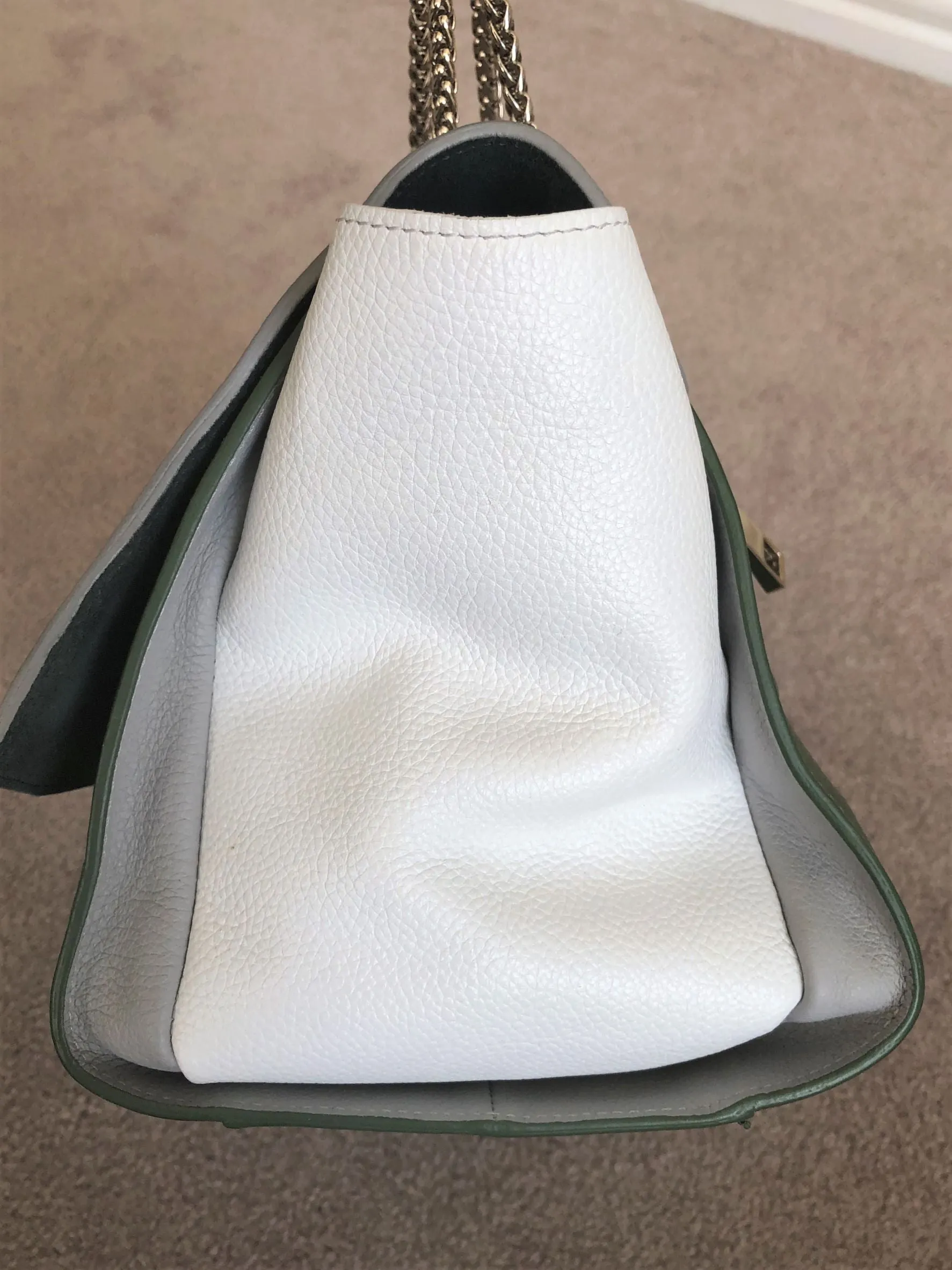 Lidia May Color Block Leather Cross Body Bag - RARE!