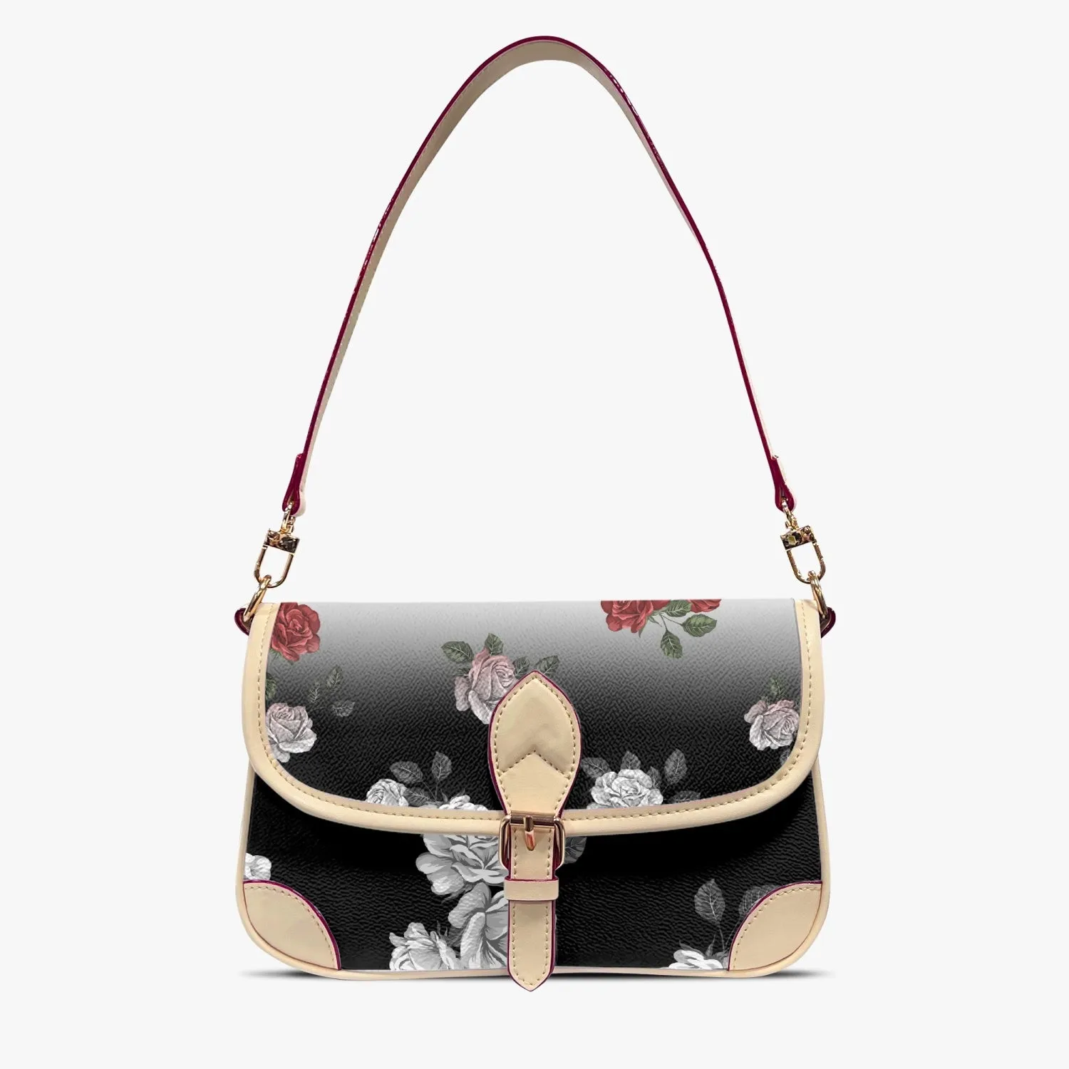 Light vs Dark Roses Underarm Bag