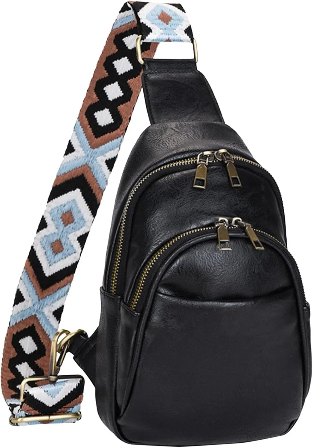 Lightweight Small Crossbody Bag for Women Men Anti Theft Small Sling Bags for Women Summer Beach Bag(Black)