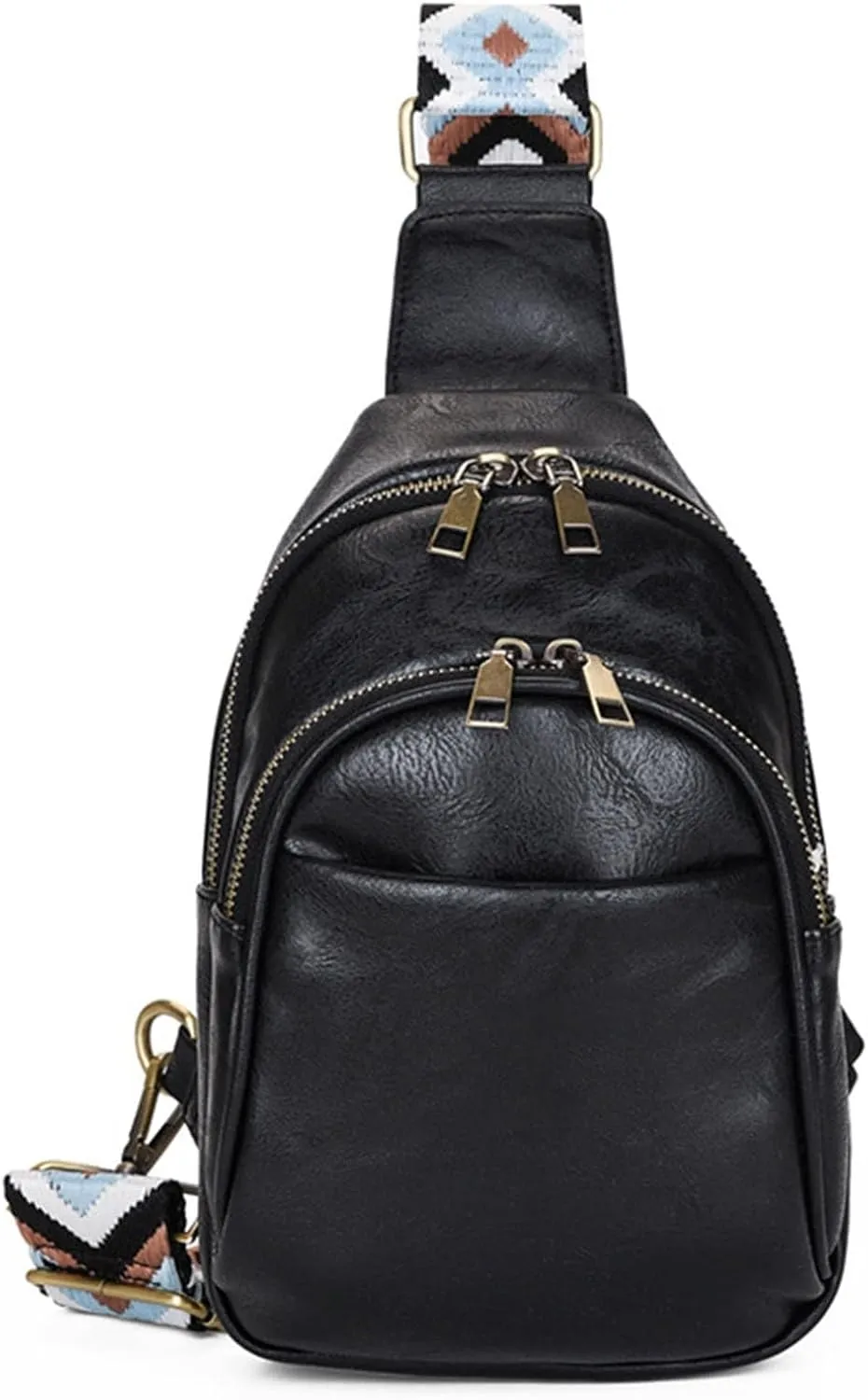Lightweight Small Crossbody Bag for Women Men Anti Theft Small Sling Bags for Women Summer Beach Bag(Black)