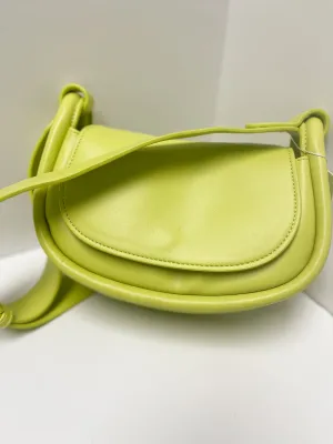 Lime Crossbody Bag with Flap