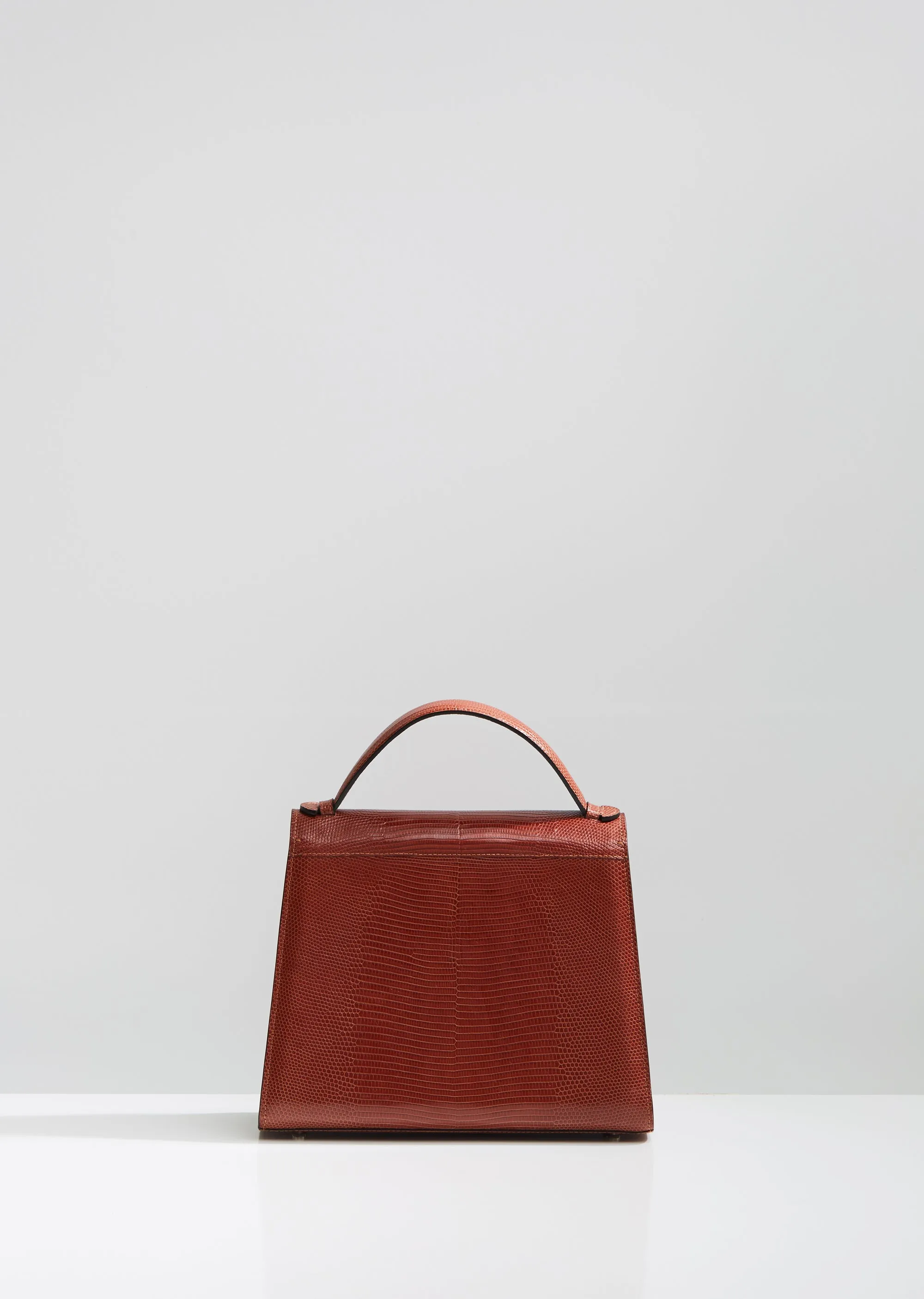 Lizard Top Handle Bag