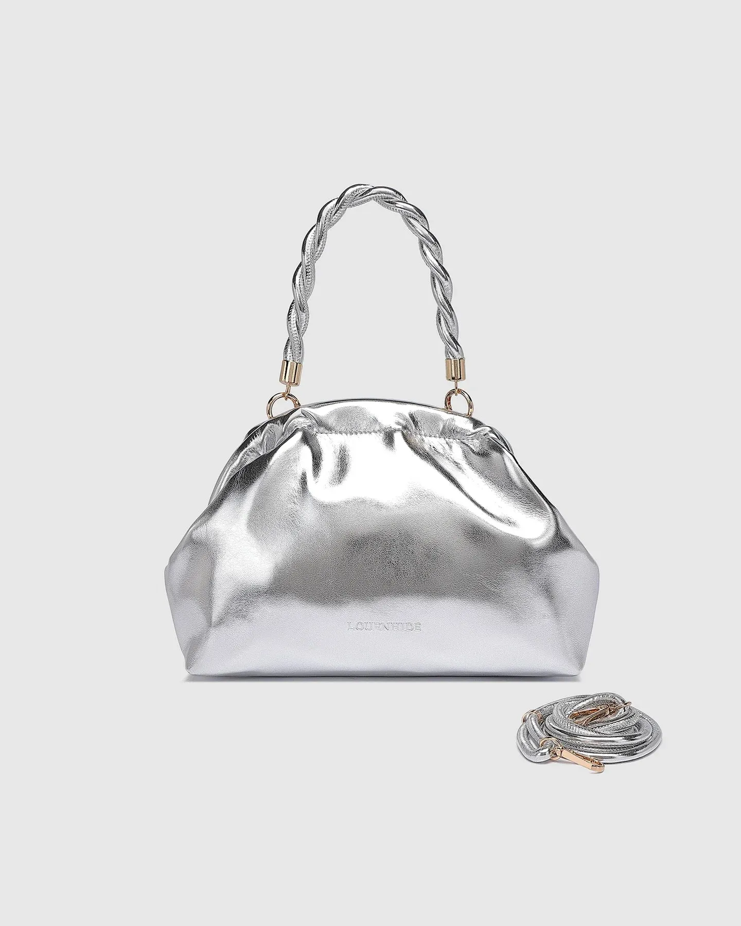 Lotus Clutch - Gold, Silver, Natural, Sage Green