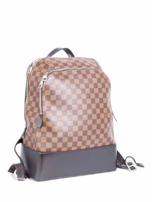 Louis Vuitton Damier Ebene Josh Backpack Brown Black