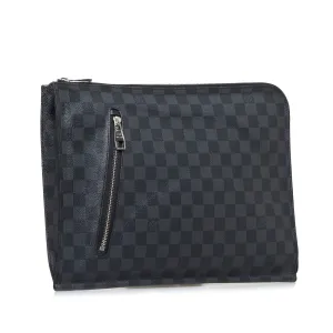 LOUIS VUITTON Damier Graphite Poche-Documents Portfolio Clutch Bag