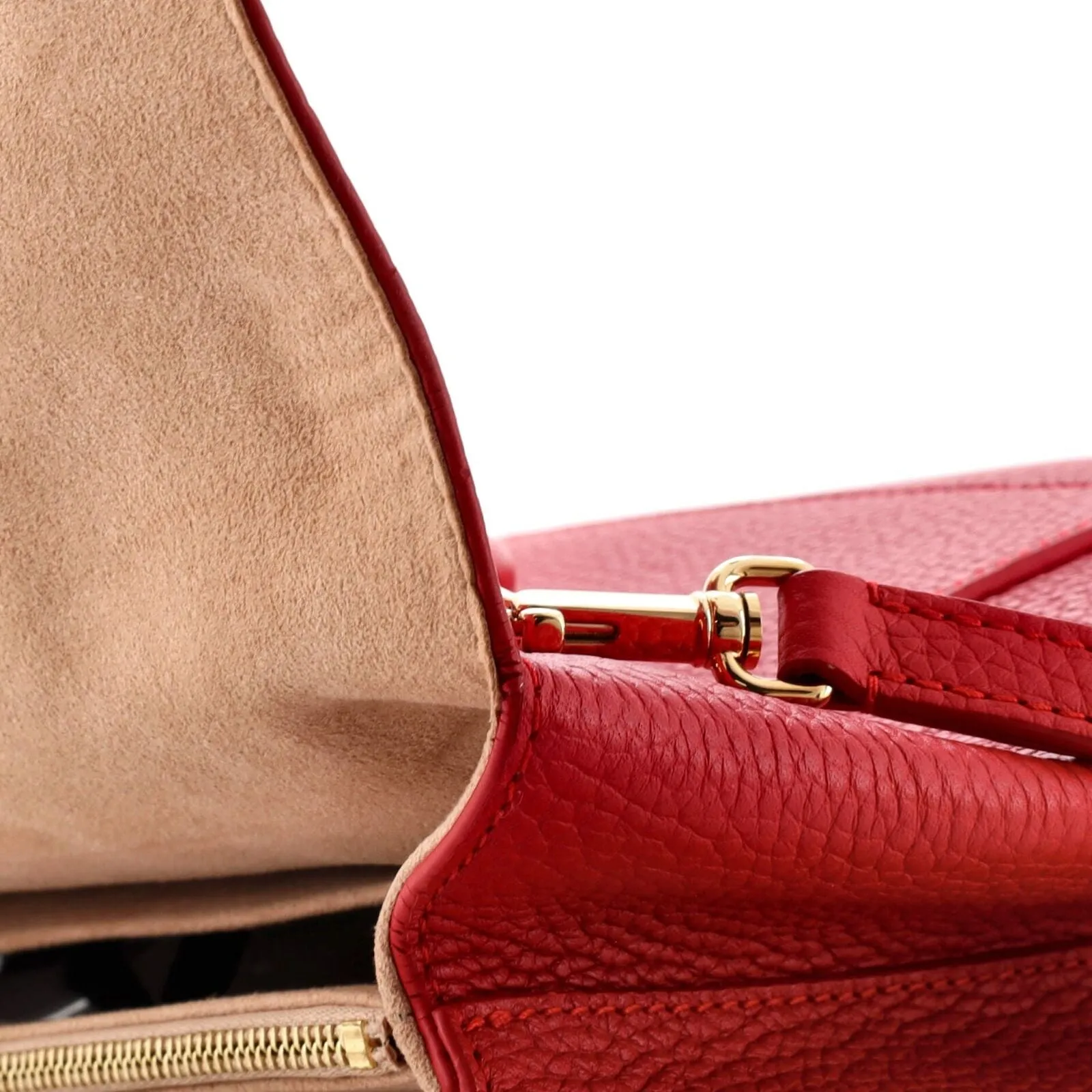 Louis Vuitton Volta Handbag Leather Red