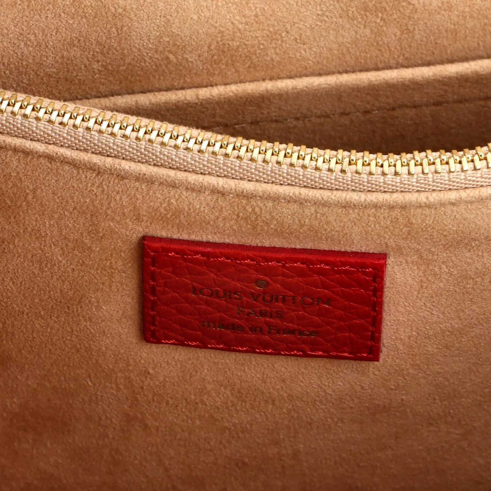 Louis Vuitton Volta Handbag Leather Red
