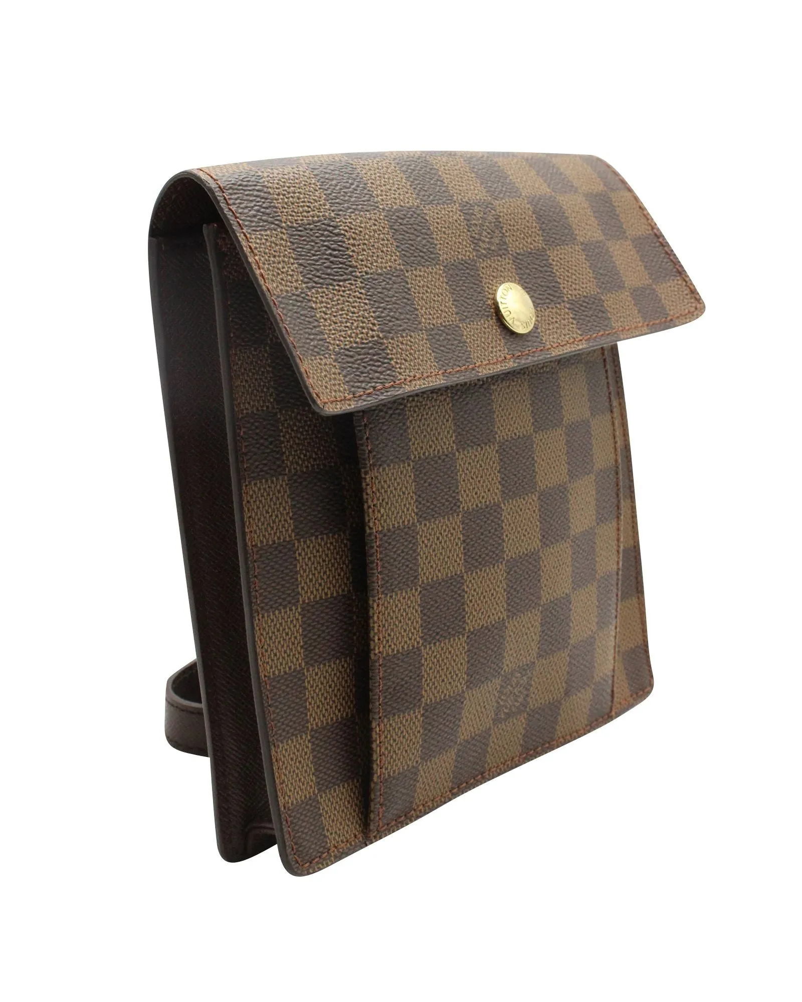 Louis Vuittton Damier Ebene Pimlico Crossbody Bag in Brown Coated Canvas