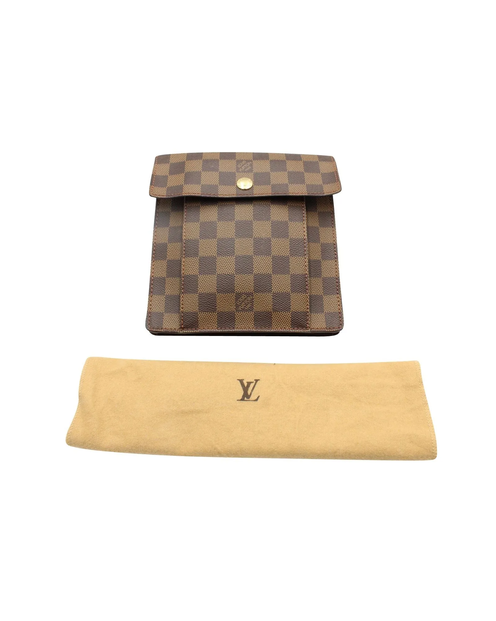 Louis Vuittton Damier Ebene Pimlico Crossbody Bag in Brown Coated Canvas
