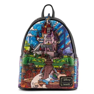 Loungefly Disney Beauty and the Beast Belle Castle Mini Backpack