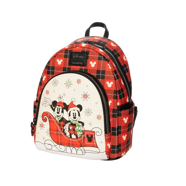 Loungefly Disney Holiday Mickey Mouse and Minnie Mouse Mini-Backpack [EE Exclusive]