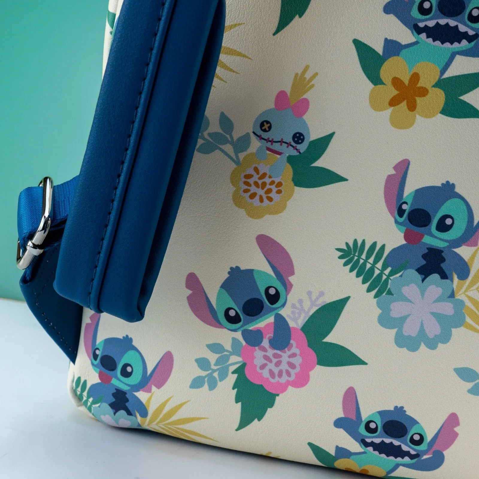 Loungefly x Disney Lilo and Stitch - Stitch Floral Print Mini Backpack