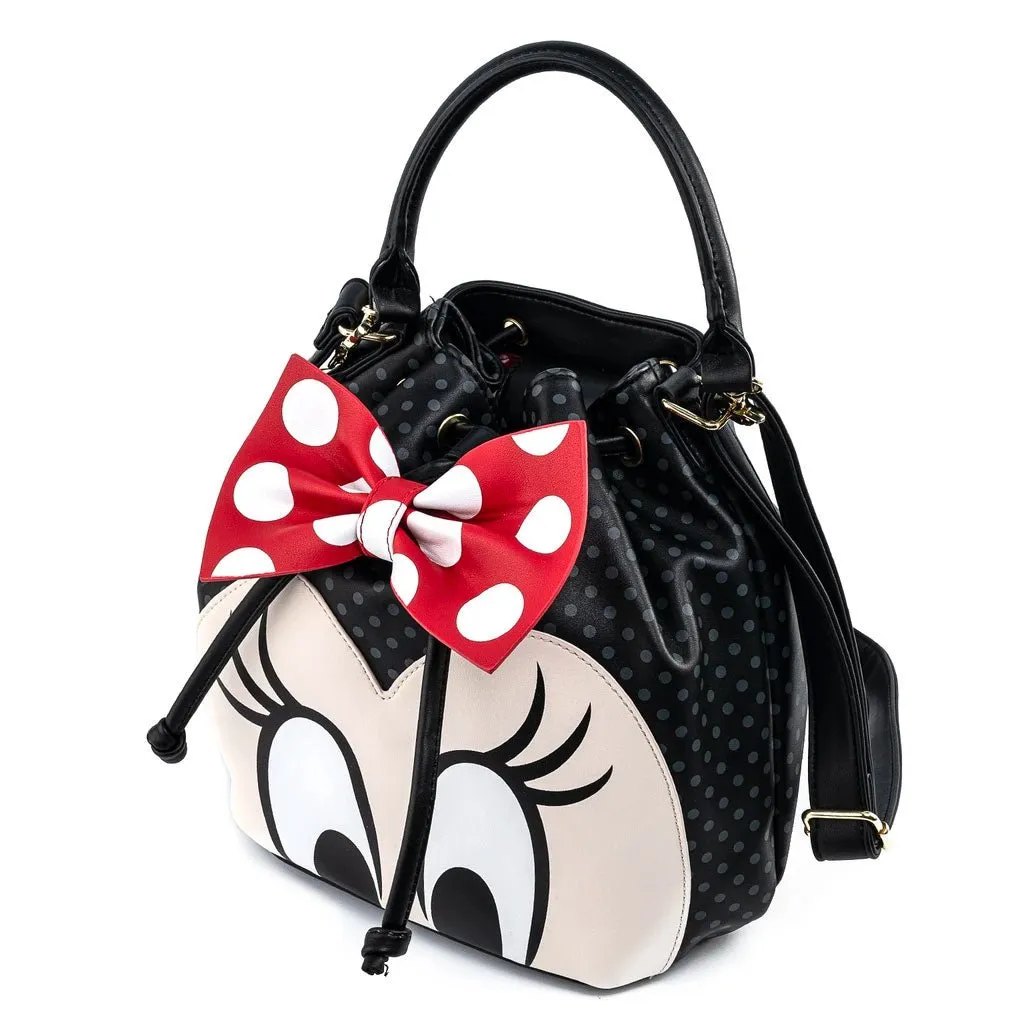 Loungefly x Disney Minnie Mouse Bow Bucket Bag