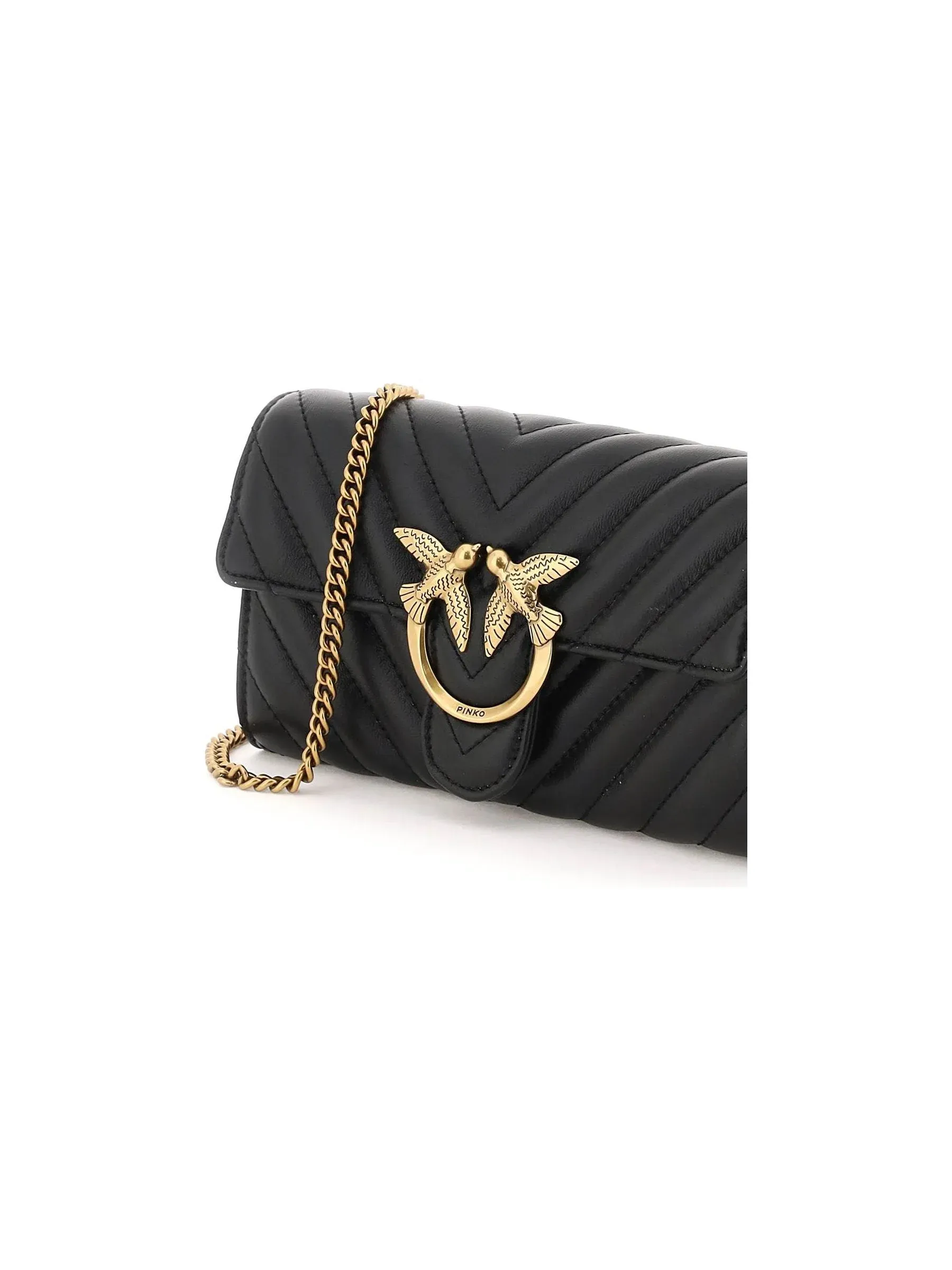 Love Bag Chevron Leather Wallet