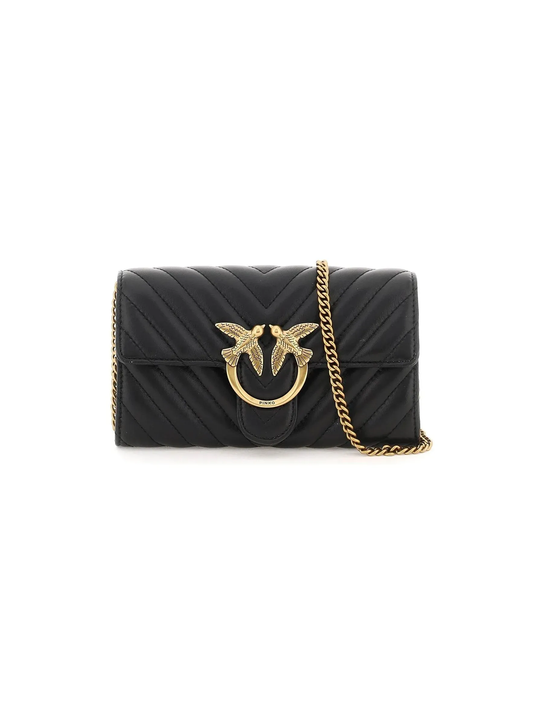 Love Bag Chevron Leather Wallet