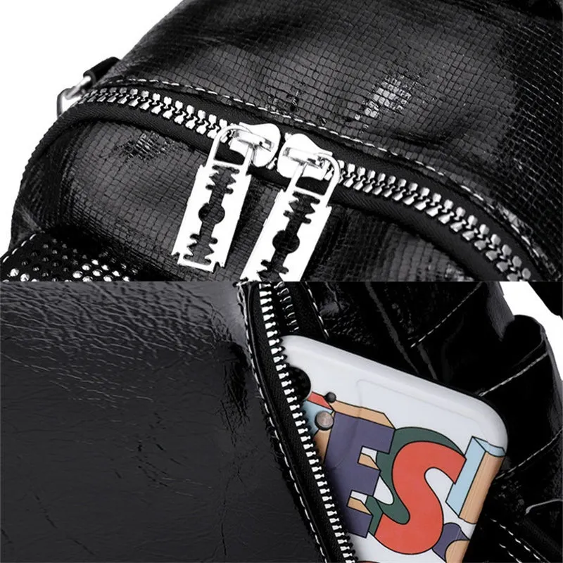 Luxury Leather Backpack for Women, Multi-Function & Large Capacity Bag