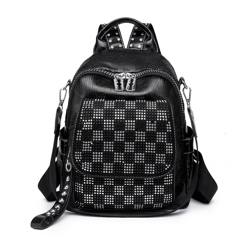 Luxury Leather Backpack for Women, Multi-Function & Large Capacity Bag