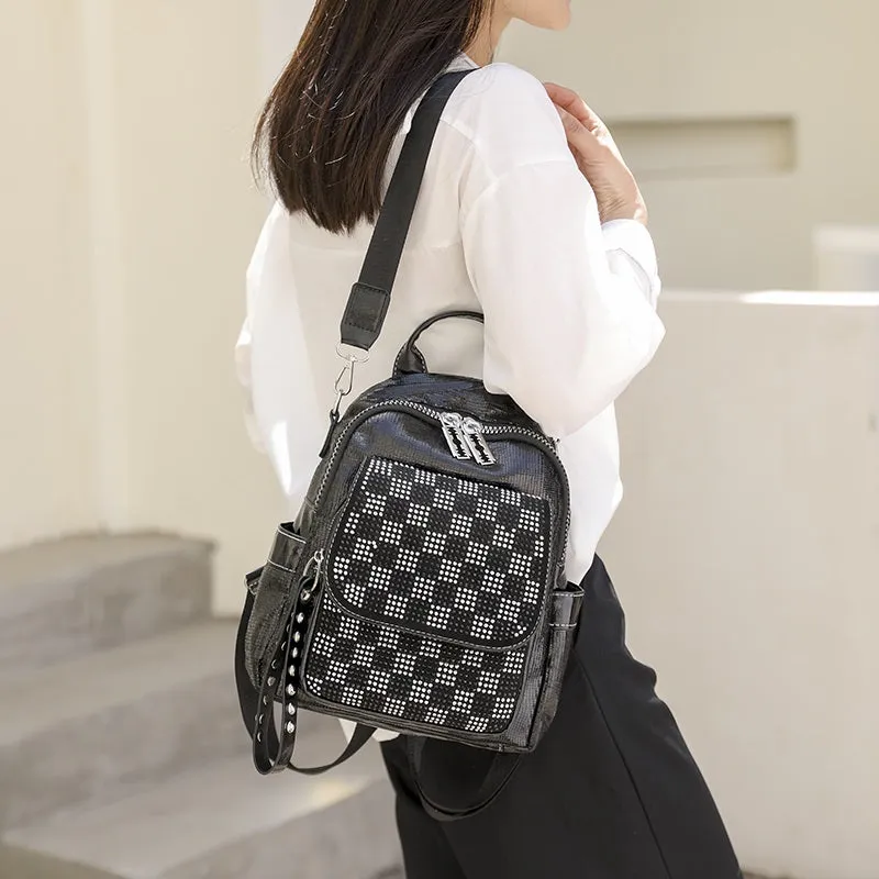 Luxury Leather Backpack for Women, Multi-Function & Large Capacity Bag