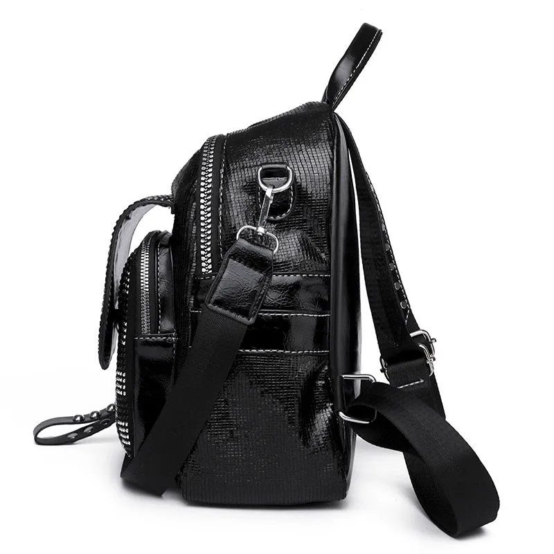 Luxury Leather Backpack for Women, Multi-Function & Large Capacity Bag