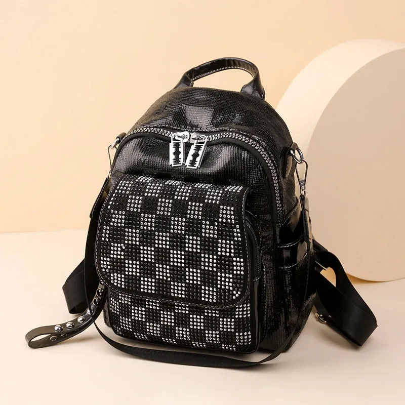 Luxury Leather Backpack for Women, Multi-Function & Large Capacity Bag