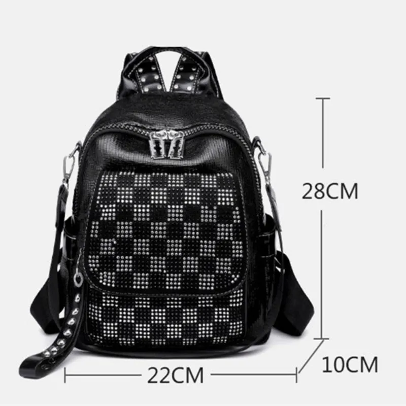 Luxury Leather Backpack for Women, Multi-Function & Large Capacity Bag