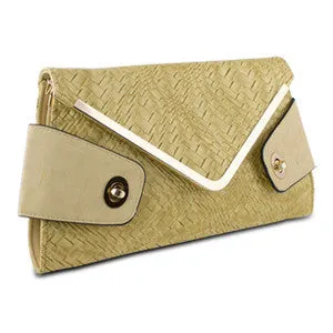 Mad Style Owl Envelope Clutch, Beige
