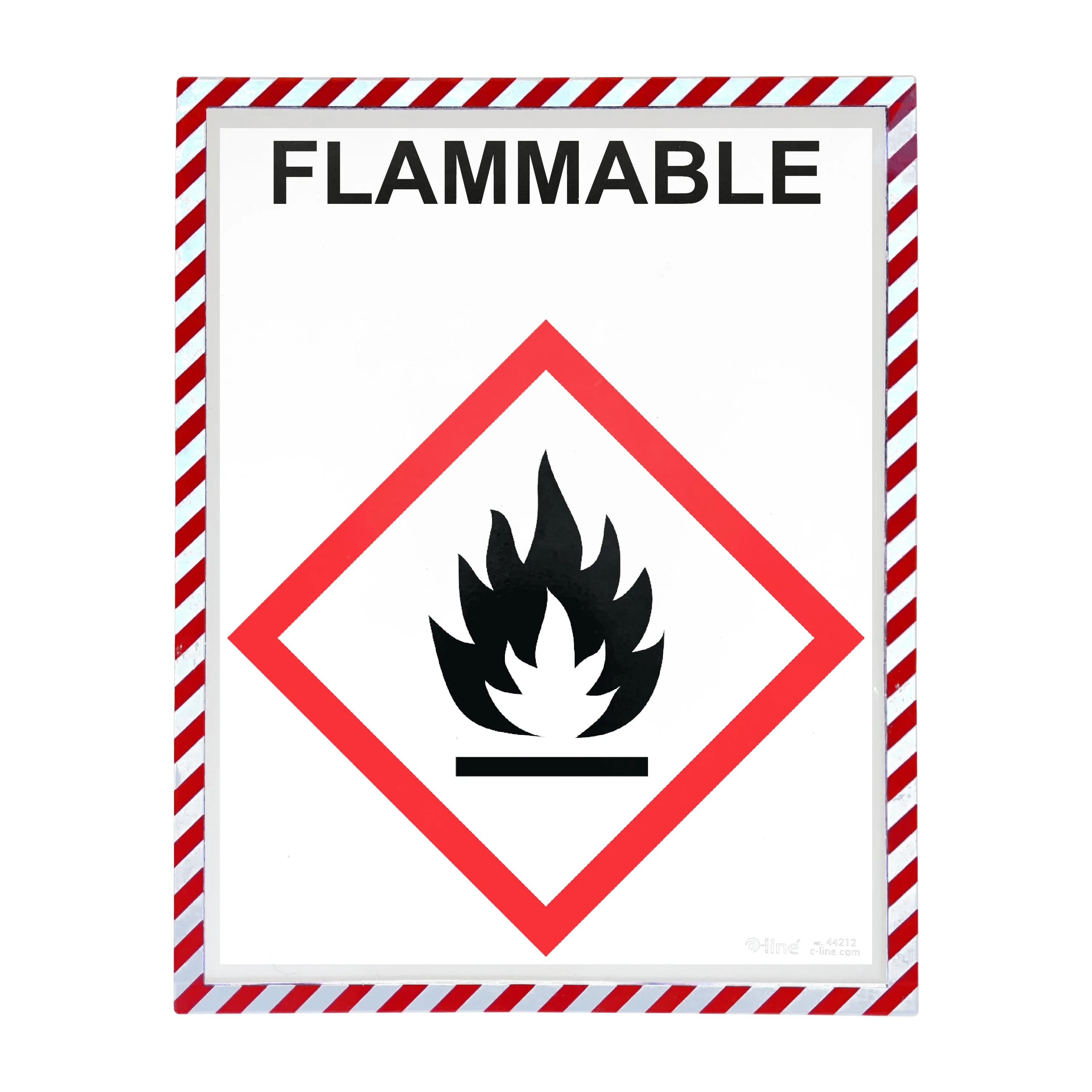 Magnetic Safety Striped Document Frame, Assorted, 9" x 12", 16/ BX, 5 BX/CT