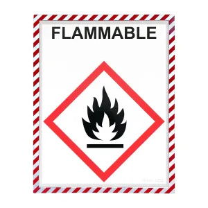 Magnetic Safety Striped Document Frame, Assorted, 9" x 12", 16/ BX, 5 BX/CT