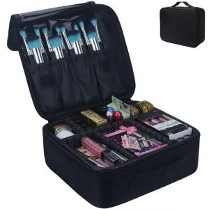 Make Up Travel Bag Adjustable Divider Compartments